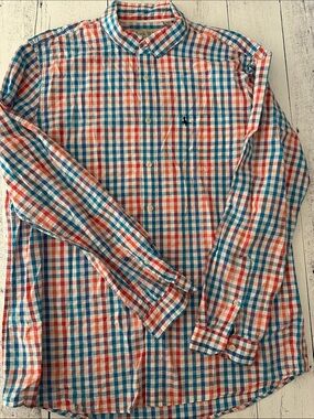 Polo by Jack Wills Red & Blue Check Cotton Button-Down Shirt XL